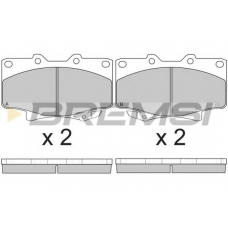 BP2623 BREMSI Комплект тормозных колодок, дисковый тормоз