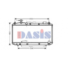 210049N AKS DASIS Радиатор, охлаждение двигателя