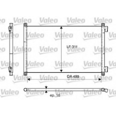 817685 VALEO Конденсатор, кондиционер