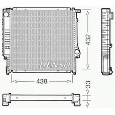DRM05022 DENSO Радиатор, охлаждение двигателя