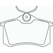 MDB2782 MINTEX Комплект тормозных колодок, дисковый тормоз