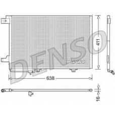 DCN17007 DENSO Конденсатор, кондиционер