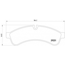 MDB2906 DON Комплект тормозных колодок, дисковый тормоз