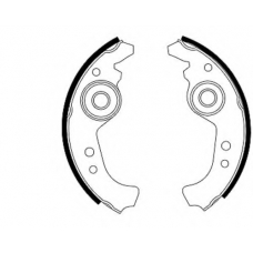 8DB 355 003-121 HELLA Комплект тормозных колодок