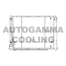 101256 AUTOGAMMA Радиатор, охлаждение двигателя