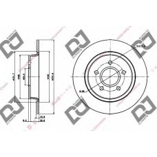 BD1338 DJ PARTS Тормозной диск