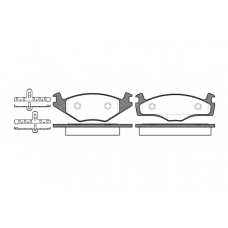 2171.05 ROADHOUSE Комплект тормозных колодок, дисковый тормоз