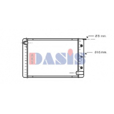 220410N AKS DASIS Радиатор, охлаждение двигателя