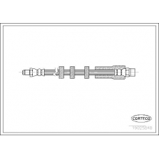 19025848 CORTECO Тормозной шланг