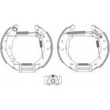 8DB 355 004-291 HELLA Комплект тормозных колодок