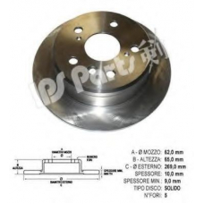 IBP-1225 IPS Parts Тормозной диск