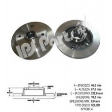 IBP-1304 IPS Parts Тормозной диск