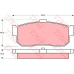 GDB1172 TRW Комплект тормозных колодок, дисковый тормоз
