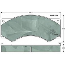 GDB356 TRW Комплект тормозных колодок, дисковый тормоз
