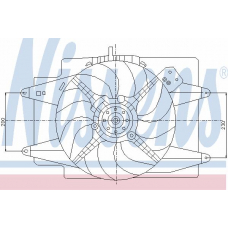 85107 NISSENS Вентилятор, охлаждение двигателя