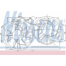85075 NISSENS Вентилятор, охлаждение двигателя