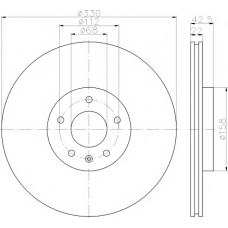 MDC2318 MINTEX Тормозной диск