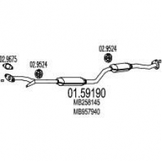 01.59190 MTS Средний глушитель выхлопных газов