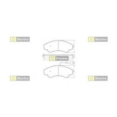 BD S254 STARLINE Комплект тормозных колодок, дисковый тормоз