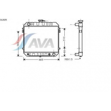 OL2025 AVA Радиатор, охлаждение двигателя