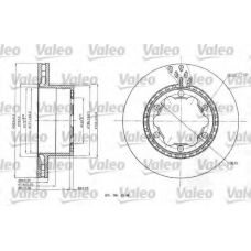 187146 VALEO Тормозной диск