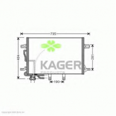 94-5214 KAGER Конденсатор, кондиционер