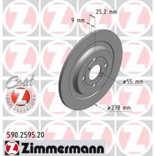 590.2595.20 ZIMMERMANN Тормозной диск