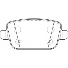 FD7275A NECTO Комплект тормозных колодок, дисковый тормоз