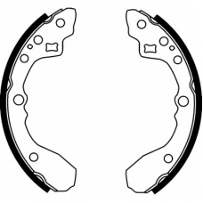 8DB 355 001-781 HELLA Комплект тормозных колодок