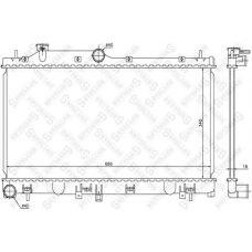 10-26652-SX STELLOX Радиатор, охлаждение двигателя