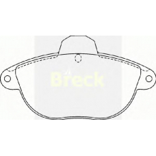 23146 00 W BRECK Комплект тормозных колодок, дисковый тормоз
