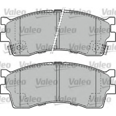 598910 VALEO Комплект тормозных колодок, дисковый тормоз