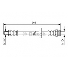 1 987 476 645 BOSCH Тормозной шланг