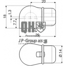 1281202609 Jp Group Газовая пружина, капот