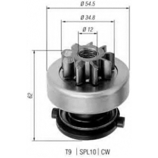 940113020271 MAGNETI MARELLI Ведущая шестерня, стартер