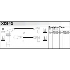 XC942 QUINTON HAZELL Комплект проводов зажигания