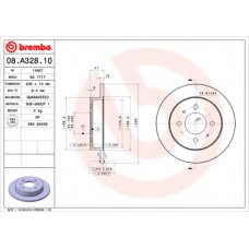 08.A328.10 BREMBO Тормозной диск