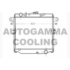 104738 AUTOGAMMA Радиатор, охлаждение двигателя