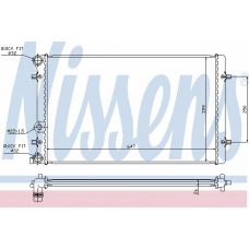 65229 NISSENS Радиатор, охлаждение двигателя