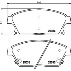 8DB 355 015-241 HELLA PAGID Комплект тормозных колодок, дисковый тормоз