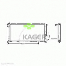 31-3365 KAGER Радиатор, охлаждение двигателя