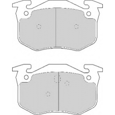 FD6373A NECTO Комплект тормозных колодок, дисковый тормоз