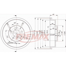 BD-4703 FREMAX Тормозной барабан