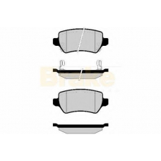 PA1520 BRAKE ENGINEERING Комплект тормозных колодок, дисковый тормоз