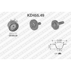 KD455.49 SNR Комплект ремня грм