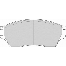 FD6351A NECTO Комплект тормозных колодок, дисковый тормоз