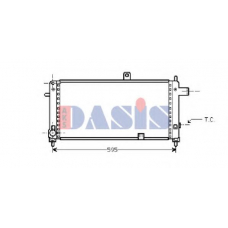 150240N AKS DASIS Радиатор, охлаждение двигателя