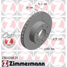 230.6268.20 ZIMMERMANN Тормозной диск