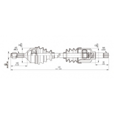 DRS6336.00 OPEN PARTS Приводной вал