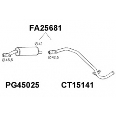 FA25681 VENEPORTE Глушитель выхлопных газов конечный